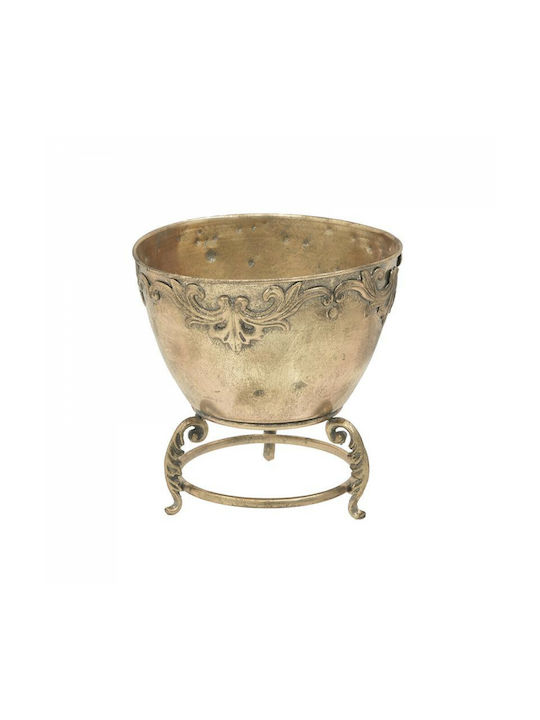 Inart Pflanzentopf Gold 27x27x28cm