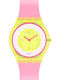 Swatch India Rose Дамски Часовник 34мм Кварцов С Розова Каучукова Каишка