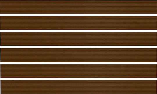 Dedron Deck Περίφραξης Κήπου Coffee από WPC 290x11x2εκ. Καφέ