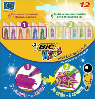 BIC Mini Colour & Create Magische Zeichenmarker Set 12Stück