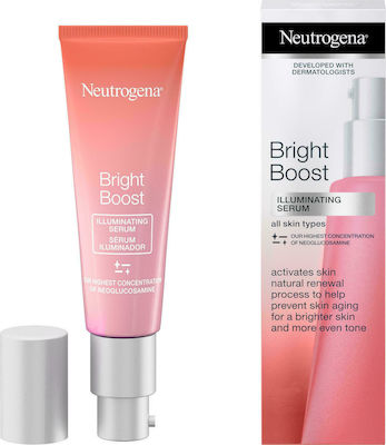 Neutrogena Moisturizing Face Serum Bright Boost Illuminating Suitable for All Skin Types 30ml