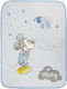 Interbaby Blanket Cot Mickey Velvet Blue 110x140cm.