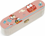 Christening Favor with Pencil Case Minnie Mouse made of Wood