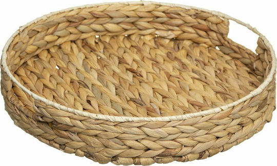 Rattan Round Decorative Tray 35x35cm