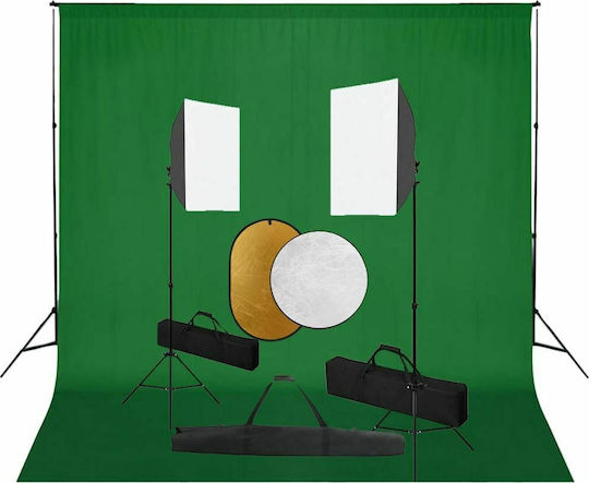 vidaXL Foto- und Videobeleuchtungsset 2 Leuchten 24W Mit Softbox und Stativ
