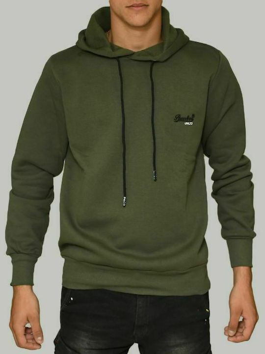 Paco & Co Men's Sweatshirt with Hood Khaki