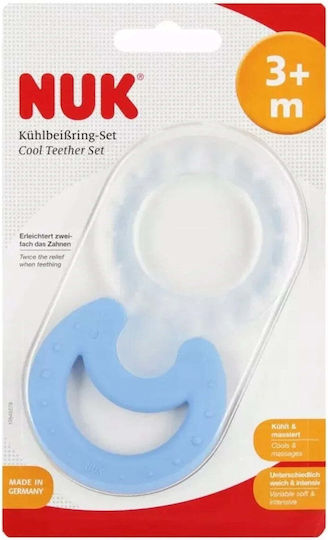 Nuk Μασητικός Κρίκος Οδοντοφυΐας με Gel από Πλαστικό για 3 m+ 2τμχ