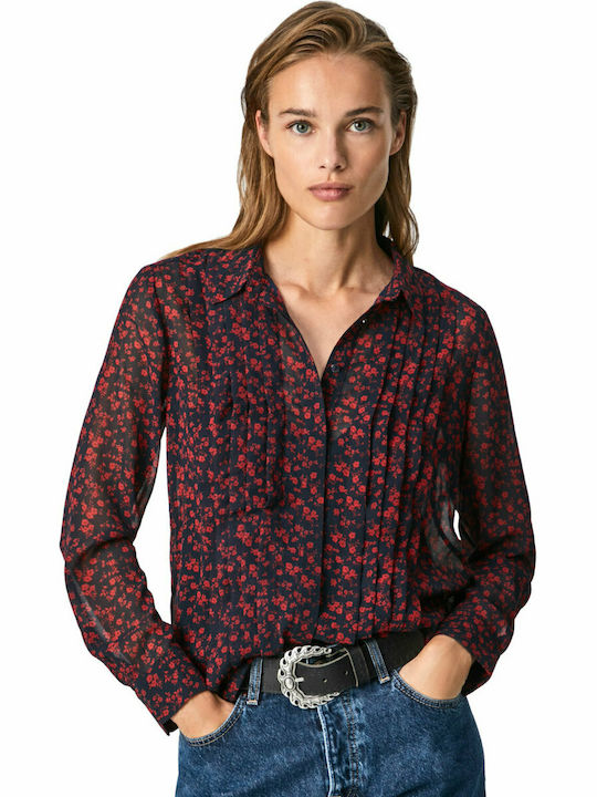 Pepe Jeans Diana Women's Floral Long Sleeve Shirt