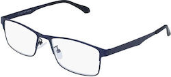 Silac 7306 Herren Lesebrille +1.75 Blue Metal