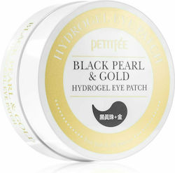 Petitfee Black Pearl & Gold Mască de Ochi pentru Revitalizare 60buc