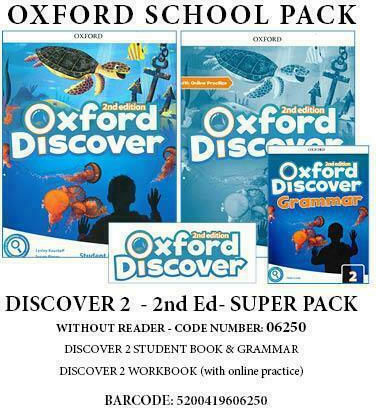 Discover 2: Super Pack (without Reader) - 2nd Edition, Schülerbuch, Wkbk & Grammatik