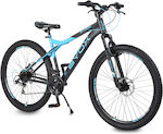 Byox Bettridge 27.5" Μαύρο/Μπλε Mountain Bike με 21 Ταχύτητες