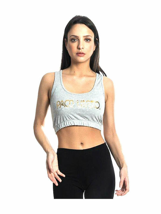 Paco & Co Γυναικείο Καλοκαιρινό Crop Top Βαμβακ...