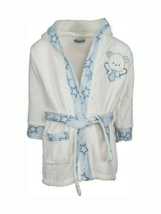 Bathrobe 15485 tie (1-4 years) Cyan