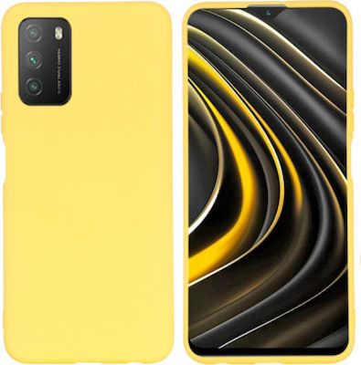 Coperta din spate Silicon Galben (Galaxy A51) 69813206451519