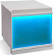 Bambas Frost CTF 80 Corian Frost Glass Ταμείο / Παραδοτήριο 80x90x85εκ. Διάφανο
