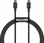Baseus Superior USB 2.0 Cable USB-C male - USB-C male Μαύρο 1m (CATYS-B01)