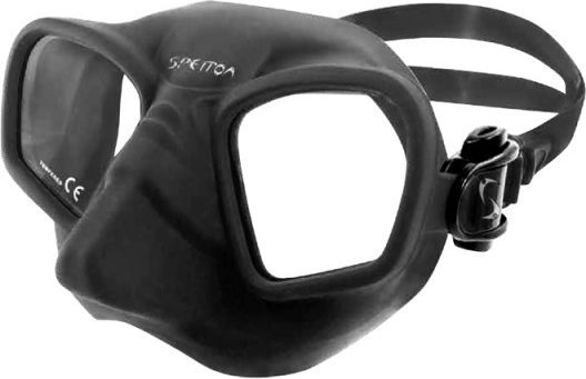 Spetton Μάσκα Θαλάσσης Σιλικόνης Phantom Black