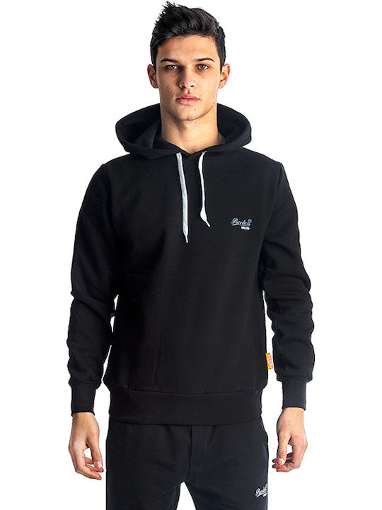 Paco & Co Men's Sweatshirt with Hood Black / White