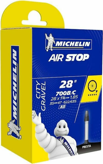 Michelin Air Stop City Gravel 689883 Bicycle Tyre Inner Tube 28 Inches 48mm