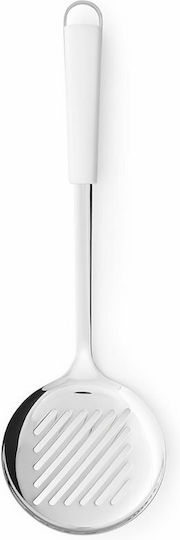 Brabantia Ρηχή Κουτάλα Κουζίνας Τρυπητή Πλαστική Λευκή