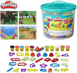 Hasbro Play-Doh Plasticine - Game Animal Discovery Bucket for 3+ Years, 10pcs E2388