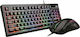 Zeroground KB-1800GUMS Aochi Set Gaming Tastatură Fără cheie cu iluminare RGB & Mouse (Engleză US)