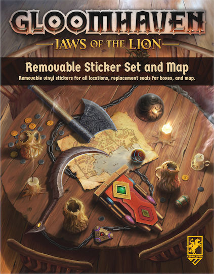 Cephalofair Gloomhaven Jaws of the Lion Removable Sticker Set & Map Figure Accessory"