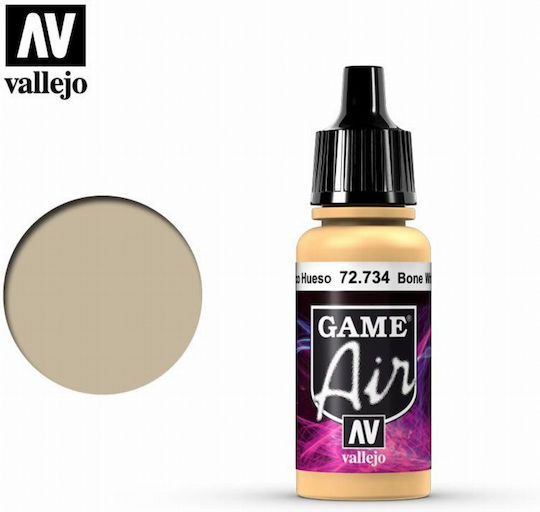 Acrylicos Vallejo Game Air Model Making Paint White 17ml