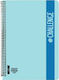 A&G Paper Spiral Notebook Ruled A4 90 Sheets 3 Subjects Challenge Light Blue 1pcs