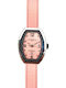 Montres de Luxe Women's Watch with Pink Leather Strap