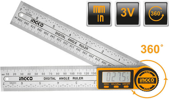 Ingco Digital Aluminum Angle Ruler 40cm