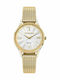 Trussardi T-Star Дамски Часовник 34mm Кварцов с Златна Метална Верижка