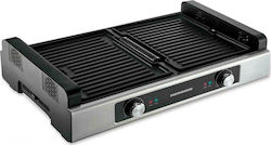 Heinner Tischplatte Elektrischer Grill 1800W mit einstellbarem Thermostat 54cmx23cmcm