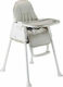 Kikka Boo Creamy Highchair 3 in 1 with Metal Frame & Leatherette Seat Grey