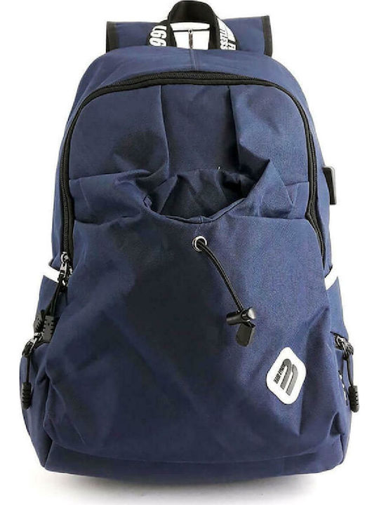 Mark Ryden MR6008 Αδιάβροχη Τσάντα Πλάτης για Laptop 15.6" με Θύρα USB σε Μπλε χρώμα