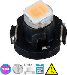 GloboStar Lamps Car T3 LED Pink 12V 0.2W 1pcs