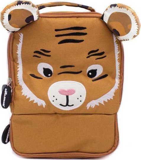Les Deglingos Speculos School Backpack Lunch Bag 3.5lt Brown 20 x 15 x 26cm