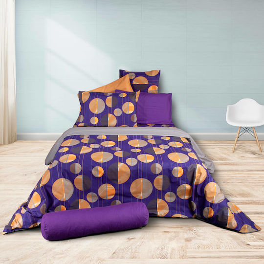 SB Home Sheet Sets Queen 230x260cm. Glitter Purple 4pcs
