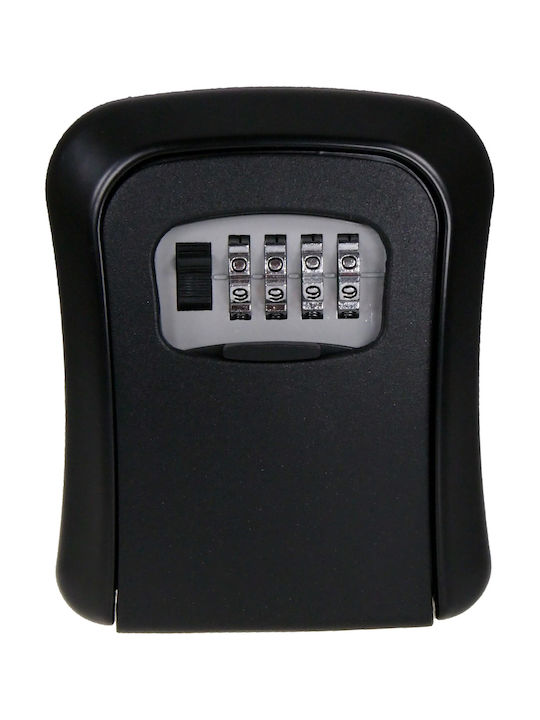 iBox Wall-mounted Combination Key Holder Metallic with Combination Dial 9.3x4x11.3cm