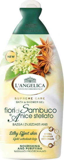 L' Angelica Supreme Care Shower Gel Sambucas Flower & Asteroidal Anise Flower 500ml