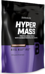 Biotech USA Hyper Mass Drink Powder With Carbohydrates & Creatine Glutenfrei mit Geschmack Schokolade 1kg