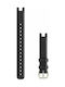 Garmin Λουράκι Δερμάτινο Black (Garmin Lily)