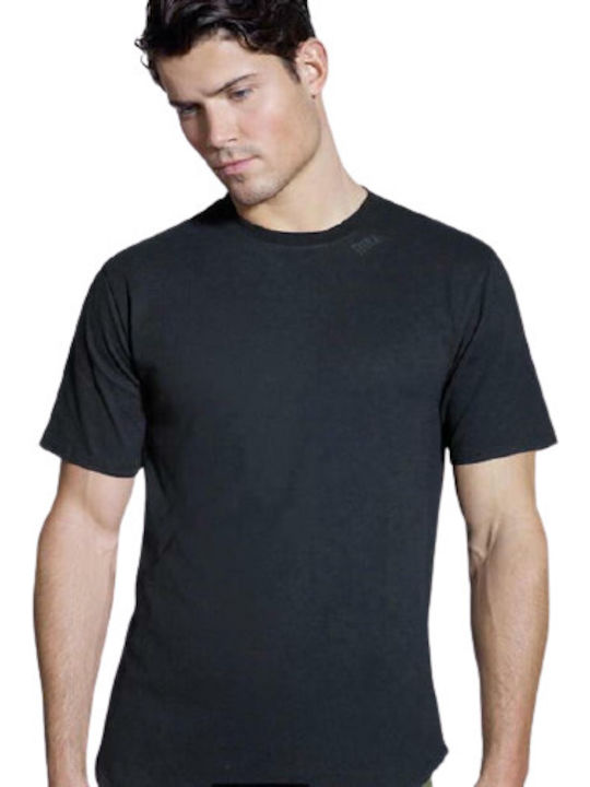 Everlast Flock 595164 Men's Short Sleeve T-shirt Black