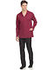 Vamp Men's Winter Cotton Pajamas Set Red