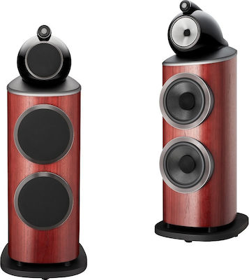 Bowers & Wilkins 801 D4 Ζεύγος Ηχείων Hi-Fi Δαπέδου 1000W 3 Δρόμων Π45.1xΒ60xΥ122.1εκ. Τριανταφυλλιά