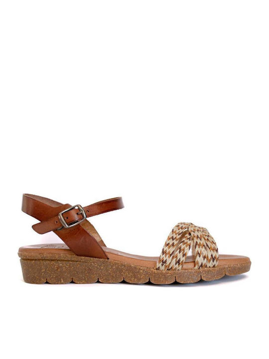 Sandale Casual Damă Din Piele Maro