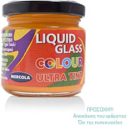 Mercola Liquid Glass Ultra Tint Craft Pigment Orange for Liquid Glass 90ml