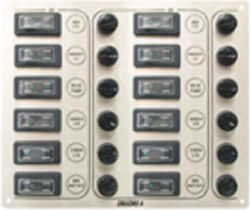 Lalizas SP12 Ultra Boat Switch (Диоден превключвател) с панели Контролен панел с 12 водоустойчиви превключватели