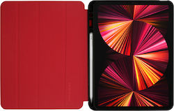 Crong FlexFolio Flip Cover Stand / Υποδοχή Στυλό Κόκκινο (iPad Air 2020/2022 / iPad Pro 2021 11")